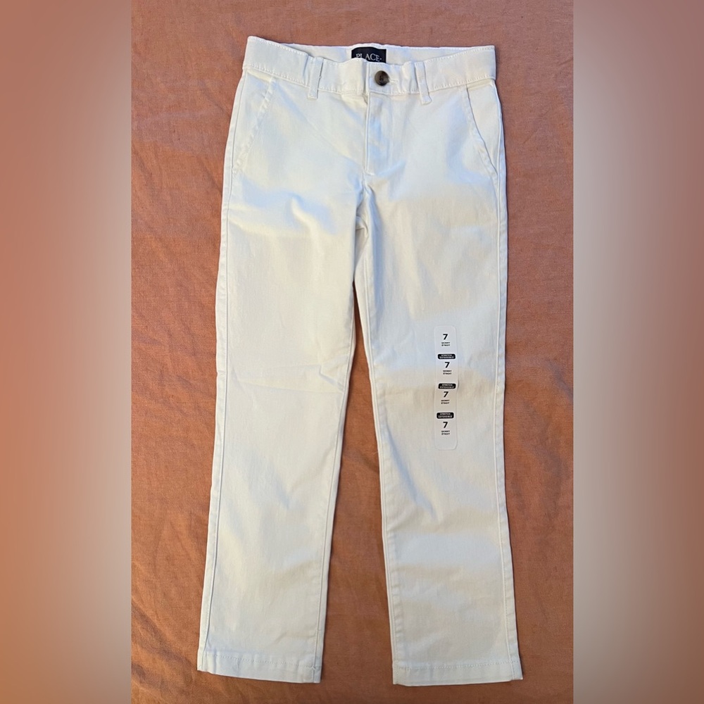 The Children’s Place White Kids' Chino Pants. Size 7. NWT